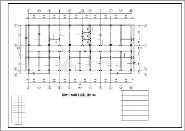 框架结构综合楼结构施工图（七层独立基础）-图二