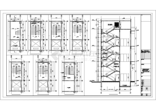 [重庆]框架结构厂房结构施工图（桩基础三层）-图二
