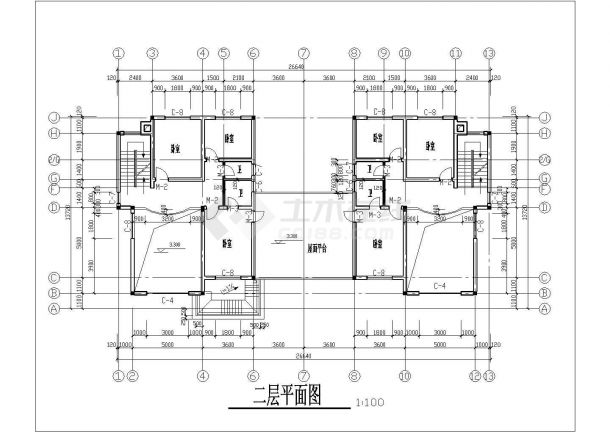 【浙江】某地新农村三层别墅建筑设计图纸-图二
