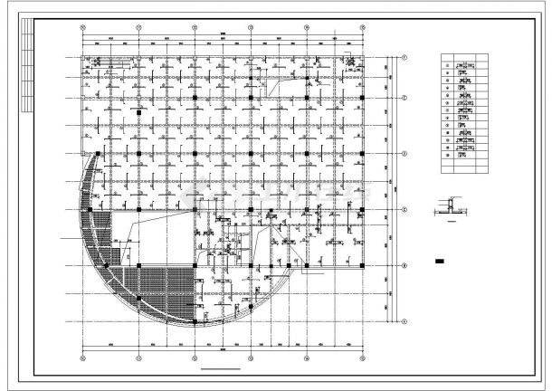 [北京]局部五层展览馆框架结构施工图-图二