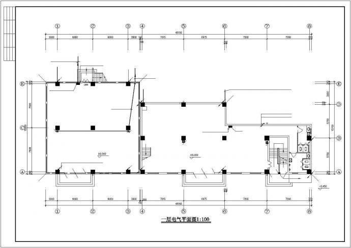 五层框架库房兼办公楼电气施工图设计_图1