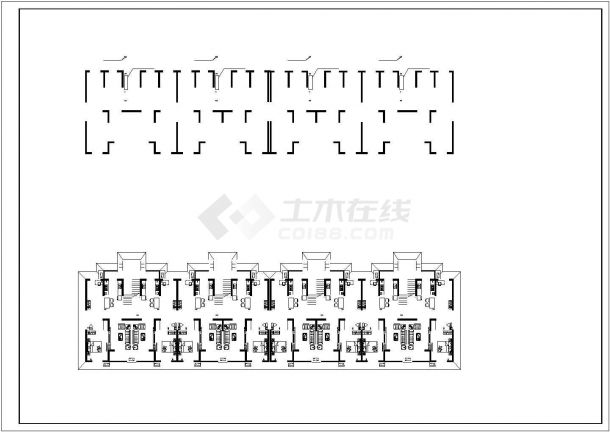 [北京]多层公寓楼散热器采暖设计施工图-图一