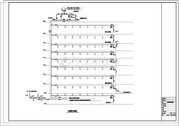 【安徽】7层宾馆给排水设计施工图纸-图二