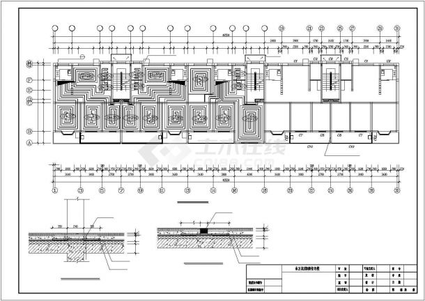 多层住宅楼辐射采暖设计施工图纸-图二