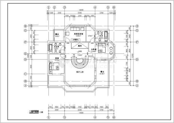 某地别墅建筑设计扩出图（共9张）-图二