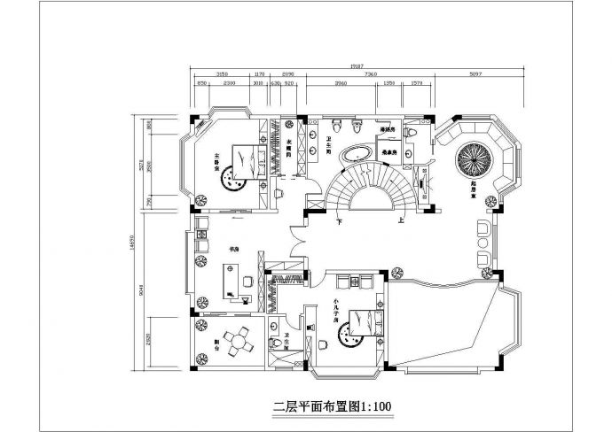 某地别墅室内设计方案图（共3张）_图1