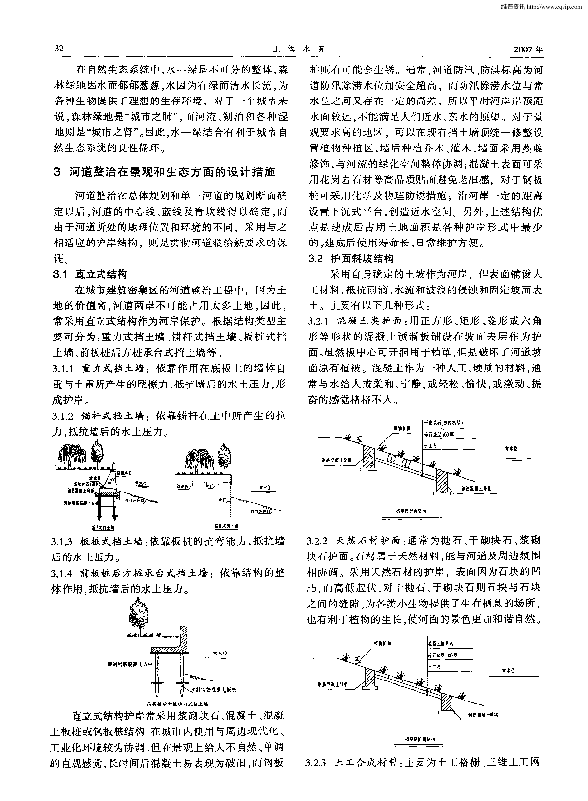 河道整治工程结合景观和生态设计思考-图二