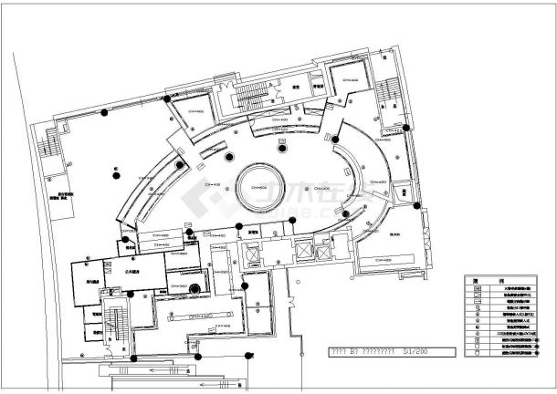 某市餐厅装修设计CAD施工图-图二