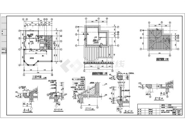 某地典型别墅建筑设计图（共4张）-图二