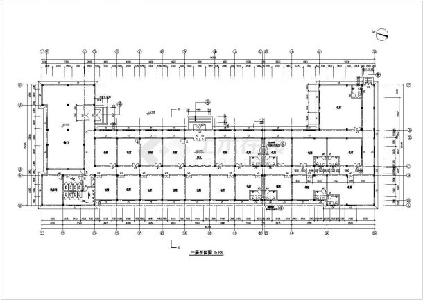 观光农业园餐厅扩展工程建筑施工设计CAD图纸-图二