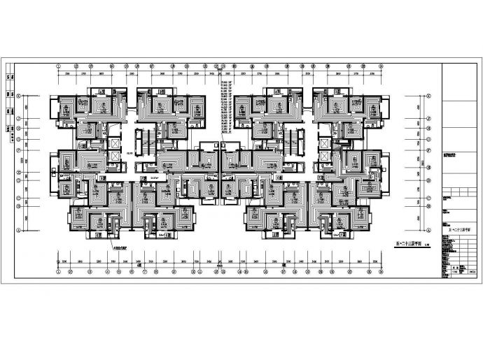 某高层住宅楼地暖标准层设计图（共2张）_图1
