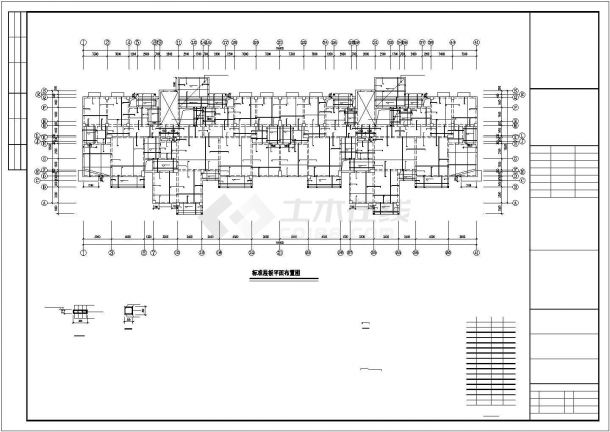 [江西]框架剪力墙结构住宅楼结构施工图（13层独立基础）-图二