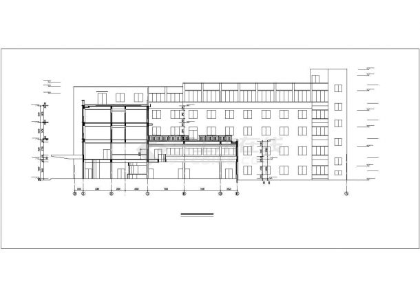 某市医院急诊大楼建筑设计CAD方案图-图二
