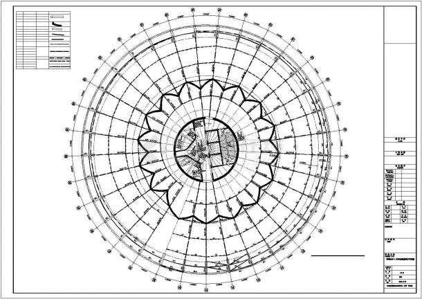 [湖南]核心筒结构纪念馆结构施工图（桩基础）-图一