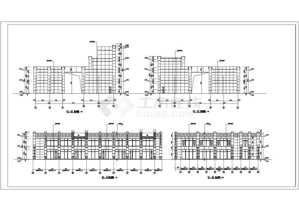 商业楼全套建筑施工图（含平剖面和详图）-图二