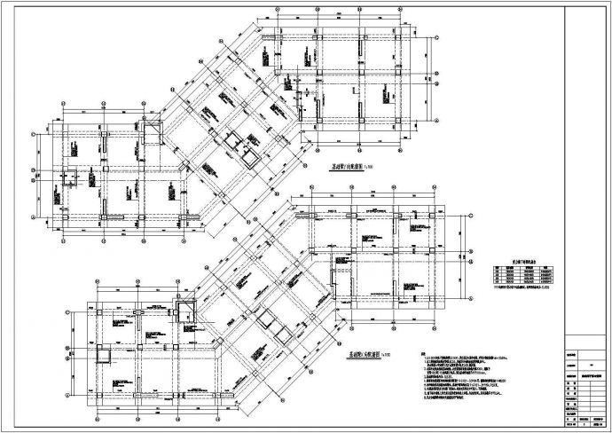 16层抗震墙结构住宅楼结构施工图_图1