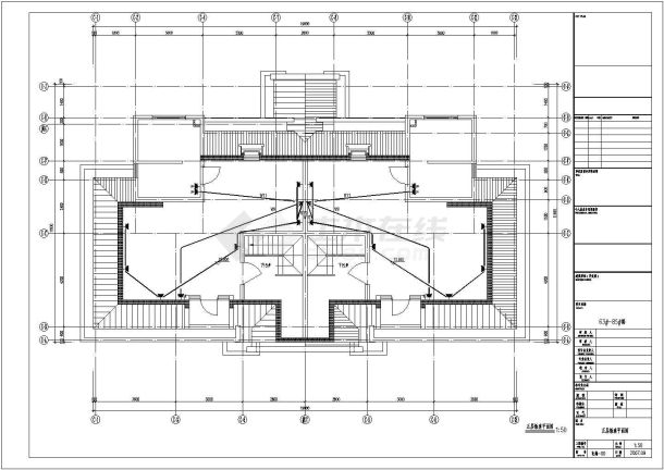 某地区多层别墅电气CAD参考图-图二