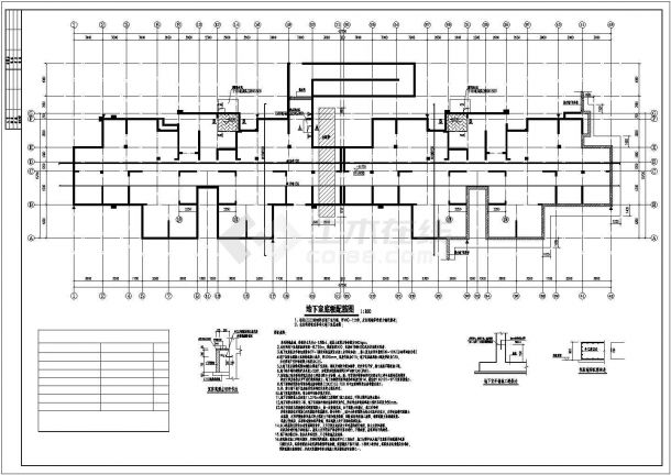 十八层住宅楼剪力墙结构施工设计图-图二