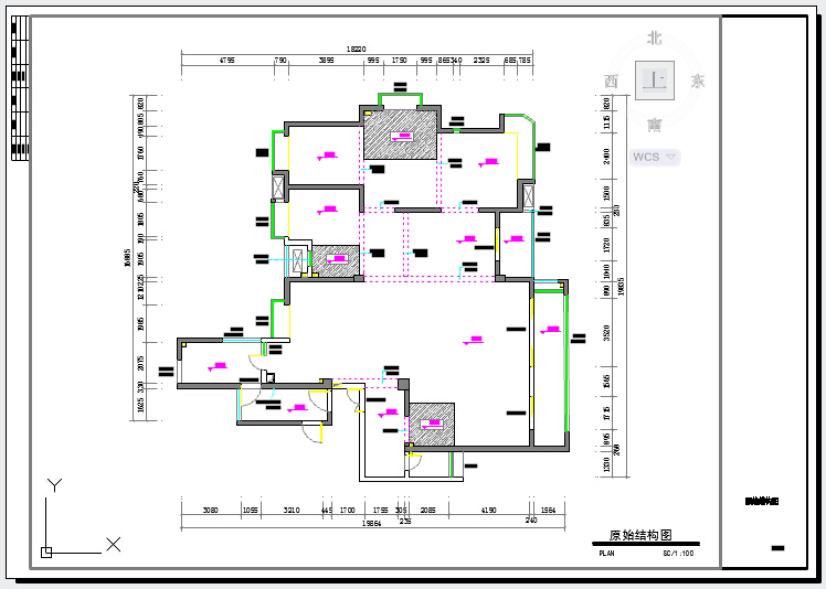 简单线条禅意风格大户型住宅CAD施工图（含效果图）