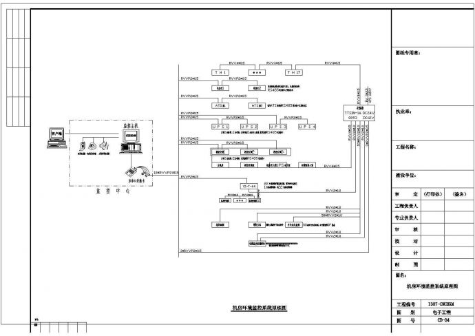 中心机房防雷接地电气设计施工图纸_图1