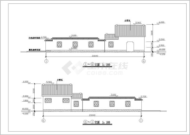 城市公厕及泵站建筑设计图（带效果图）-图一