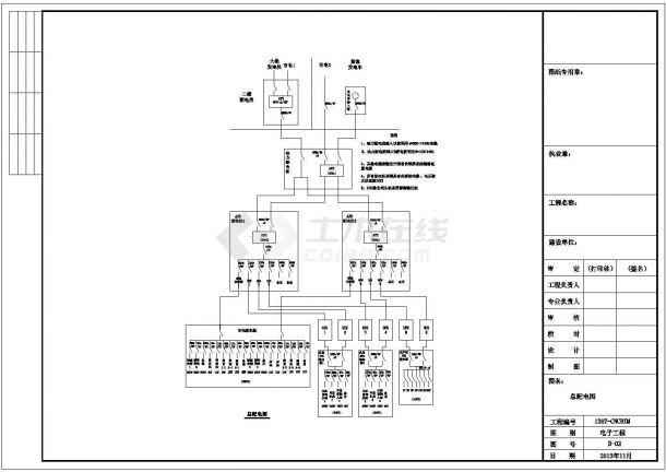 中心机房工程电气施工设计图纸（强电）-图一