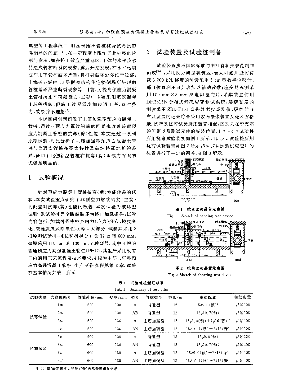 加强型预应力混凝土管桩抗弯剪性能试验研究-图二