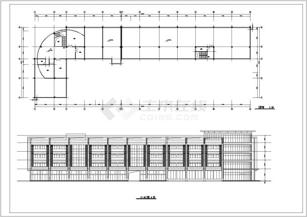 社区五层办公楼建筑设计施工方案图-图一