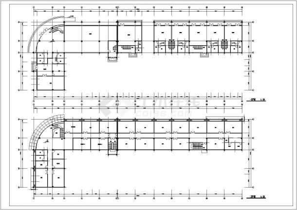社区五层办公楼建筑设计施工方案图-图二