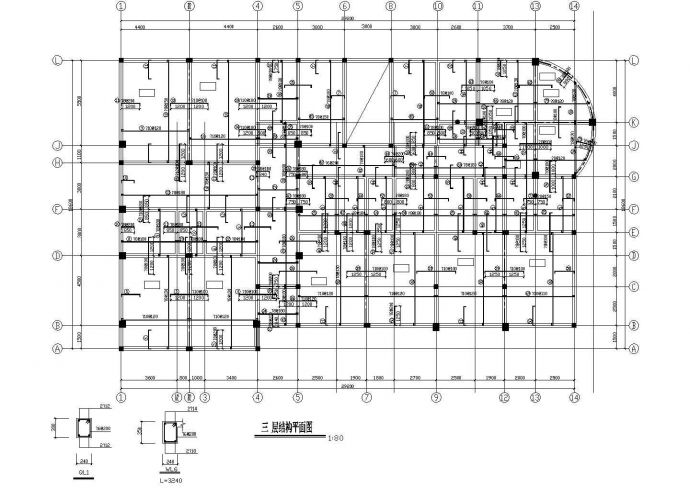 一整套幼儿园框架结构cad施工设计图_图1