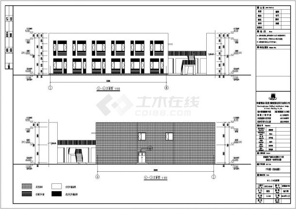 [新疆]某大型体育公园现代风格宿舍楼建筑设计施工CAD图-图一