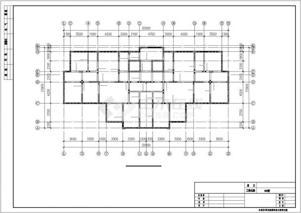 [宜昌]剪力墙结构住宅楼结构施工图（18层桩基础）-图一