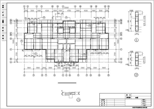 [宜昌]剪力墙结构住宅楼结构施工图（18层桩基础）-图二