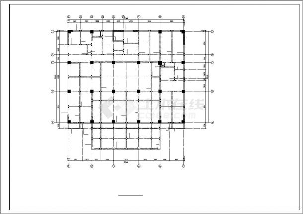 [陕西]框架剪力墙结构办公楼结构施工图（15层桩基础）-图二