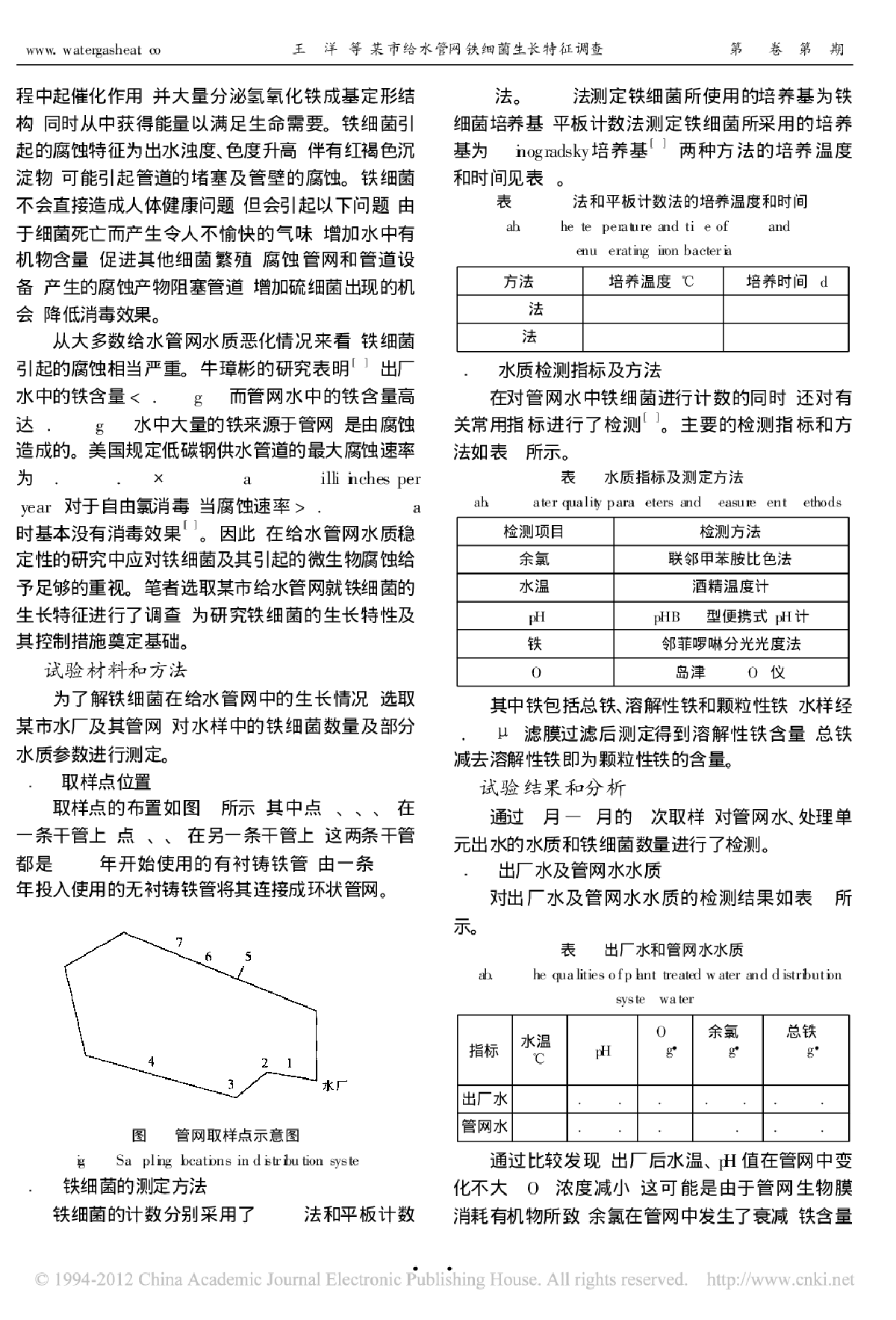 某市给水管网铁细菌生长特征调查-图二