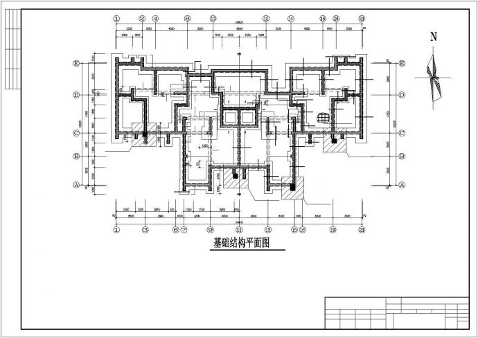 [青岛]框架结构地下车库结构施工图_图1