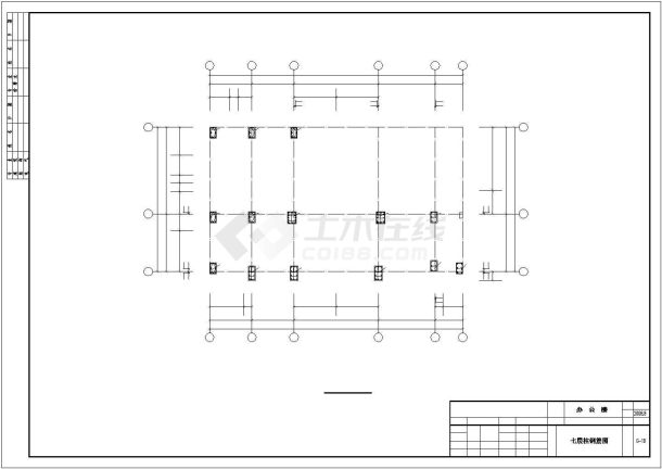 [广东]8层框架办公楼结构施工图-图一