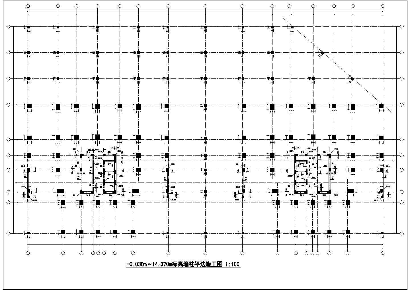 [广西]29层框支剪力墙结构商住公寓楼结构施工图