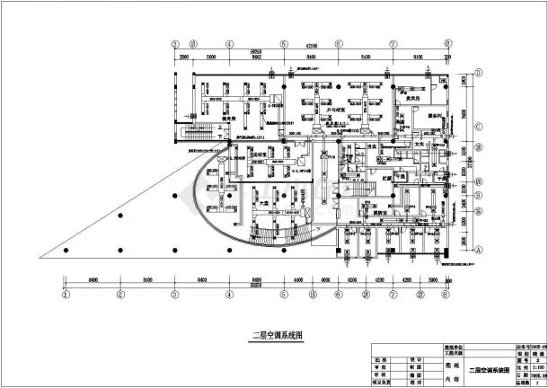 休闲会所中央空调系统设计图纸-图二