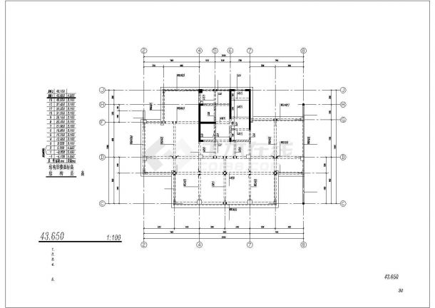 [温州]13层框架剪力墙结构公寓结构施工图-图一