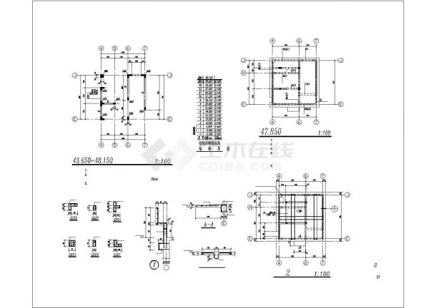 [温州]13层框架剪力墙结构公寓结构施工图-图二