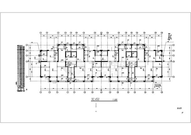 [浙江]32层框剪结构住宅楼结构施工图-图一