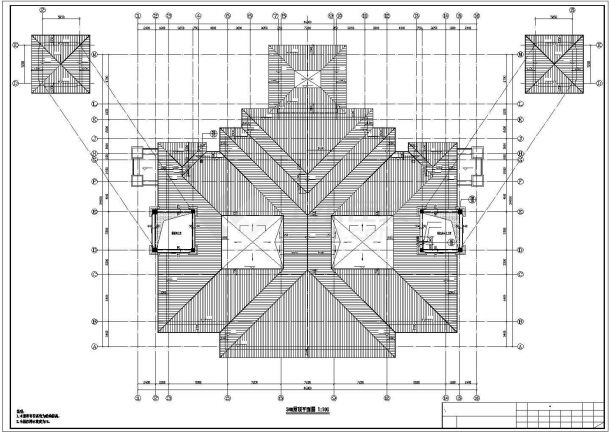 【吉林】两层西班牙风格会所建筑施工图-图二