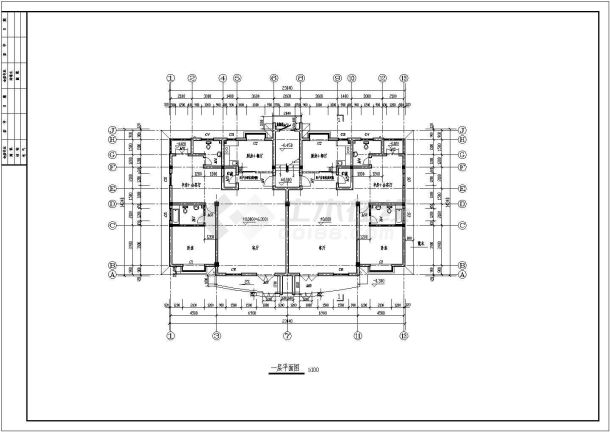 某栋经典多层住宅楼cad详图-图二