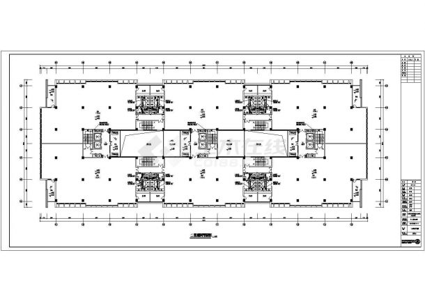某软件园办公楼暖通设计参考CAD-图一