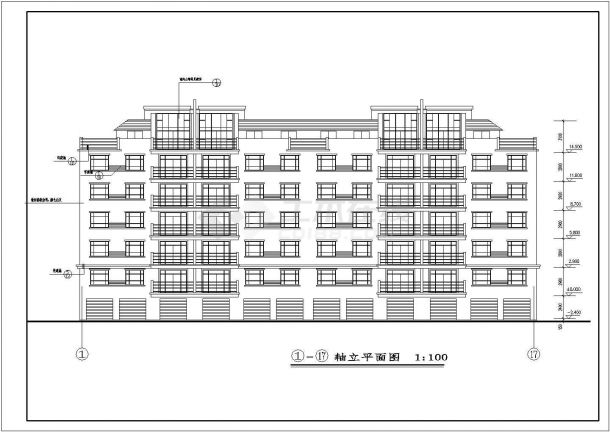 某地区现代住宅建筑图（共14张）-图一