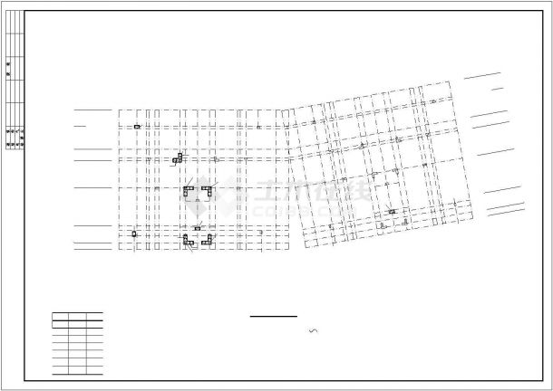 [广东]框架结构住宅小区会所结构施工图（坡屋顶）-图一
