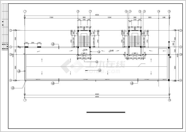 南宁6层框架教学楼建筑结构施工图-图一