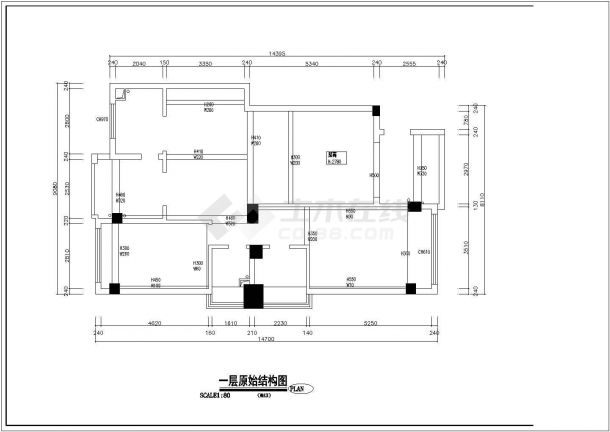 大气干练欧式风格三层别墅CAD施工图（含效果图）-图一