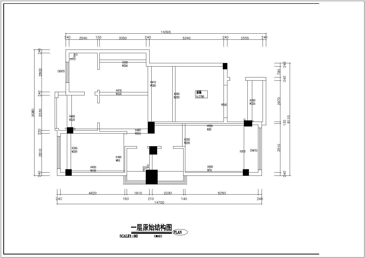 大气干练欧式风格三层别墅CAD施工图（含效果图）